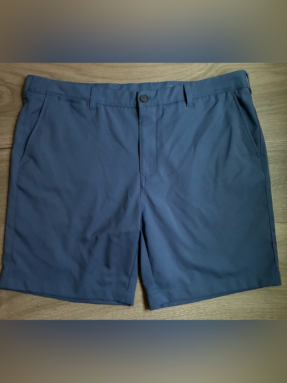 Mizzen+Main Shorts Mens 38W Blue Baron Short 8 Inseam Stretch Chino Golf Casual